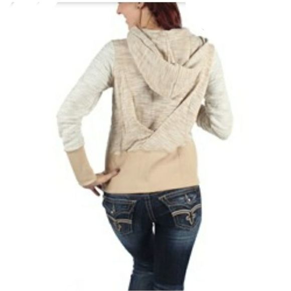 Jack. BB Dakota Hatchi Hoodie‎ Offset Zip in Tan XS - Picture 3 of 7